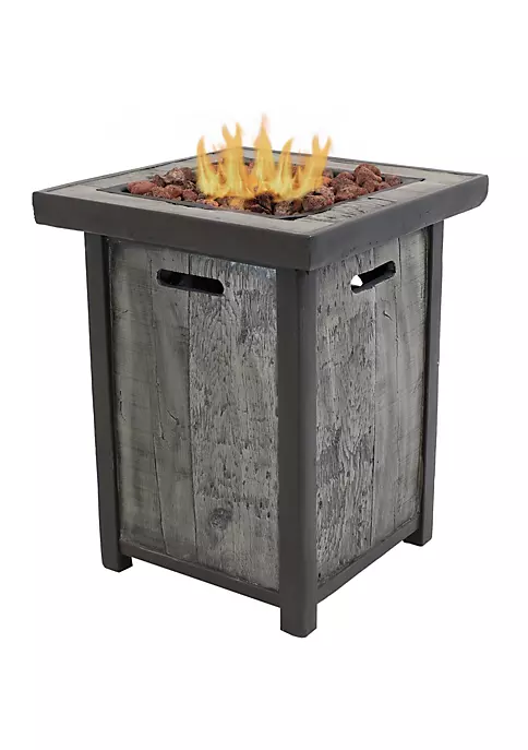 Hot Sale 😍 24 in Weathered Square Smokeless Propane Gas Fire Pit Table by Sunnydaze Decor 🌟 4 Hot Sale 😍 24 in Weathered Square Smokeless Propane Gas Fire Pit Table by Sunnydaze Decor 🌟 - Image 2