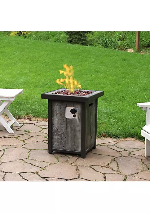 Hot Sale 😍 24 in Weathered Square Smokeless Propane Gas Fire Pit Table by Sunnydaze Decor 🌟 8 Hot Sale 😍 24 in Weathered Square Smokeless Propane Gas Fire Pit Table by Sunnydaze Decor 🌟 - Image 6