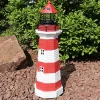 Discount 🌟 36 in Resin and Metal Red Striped Solar LED Lighthouse Statue by Sunnydaze Decor 👏 -Sunnydaze Decor Shop Belk 2928