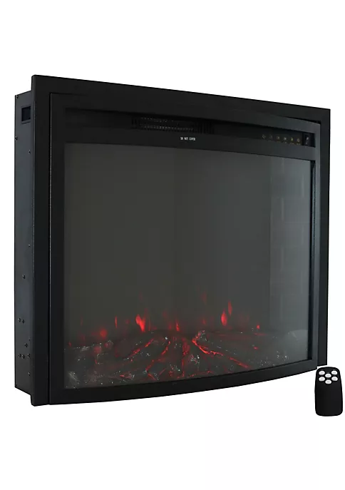 Cheapest ⌛ 30 in Cozy Warmth Indoor Electric Fireplace Insert - Black by Sunnydaze Decor ⭐ 4 Cheapest ⌛ 30 in Cozy Warmth Indoor Electric Fireplace Insert - Black by Sunnydaze Decor ⭐ - Image 2
