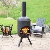 Discount โจ 5 ft Steel Wood Burning Outdoor Chiminea Fire Pit with Wood Grate by Sunnydaze Decor ๐ 2 Discount โจ 5 ft Steel Wood Burning Outdoor Chiminea Fire Pit with Wood Grate by Sunnydaze Decor ๐ -Sunnydaze Decor Shop Belk 2946