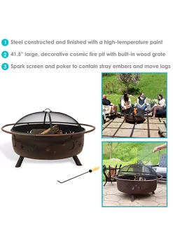 Brand new ๐ 42 in Cosmic Steel Fire Pit with Spark Screen, Grate, and Poker by Sunnydaze Decor ๐ 11 Brand new ๐ 42 in Cosmic Steel Fire Pit with Spark Screen, Grate, and Poker by Sunnydaze Decor ๐ -Sunnydaze Decor Shop Belk 2964