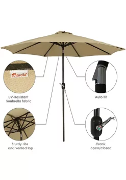 Best reviews of 🎁 9 ft Sunbrella Patio Umbrella with Tilt and Crank - Beige by Sunnydaze Decor 🌟 -Sunnydaze Decor Shop Belk 2990