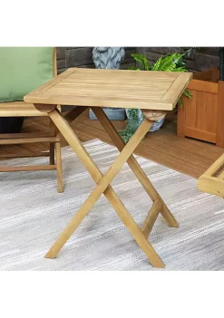 Best Pirce 💯 24 in Casual Solid Teak Wood Square Patio Dining Table by Sunnydaze Decor 🥰 -Sunnydaze Decor Shop Belk 3042