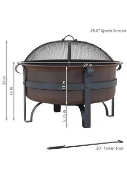 Best reviews of ⭐ 29 in Cauldron Style Steel Fire Pit with Spark Screen - Bronze by Sunnydaze Decor 🎉 12 Best reviews of ⭐ 29 in Cauldron Style Steel Fire Pit with Spark Screen - Bronze by Sunnydaze Decor 🎉 -Sunnydaze Decor Shop Belk 3084