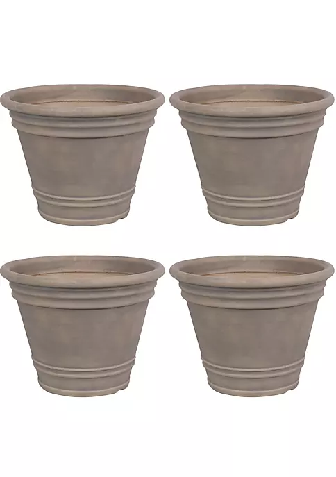 Flash Sale ๐ 20 in Franklin Dual-Wall Polyresin Planter - Beige - Set of 4 by Sunnydaze Decor ๐ 4 Flash Sale ๐ 20 in Franklin Dual-Wall Polyresin Planter - Beige - Set of 4 by Sunnydaze Decor ๐ - Image 2