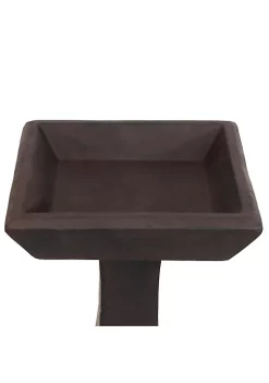 Cheap 🌟 Modern Glass Fiber Reinforced Concrete Bird Bath - 23 in - Dark by Sunnydaze Decor 😍 -Sunnydaze Decor Shop Belk 3147
