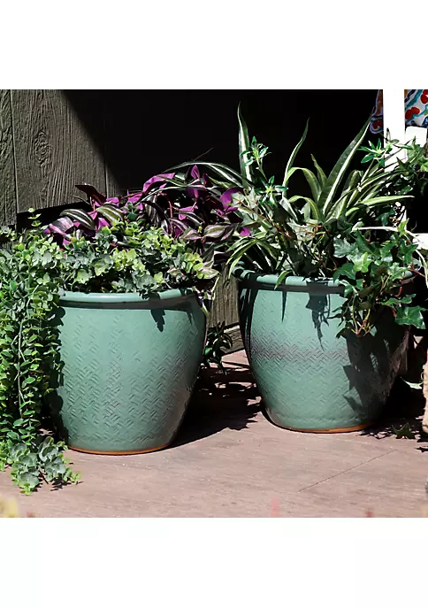 Best reviews of ๐ 11 in Villa Glazed Ceramic Planter - Seaside Dreams - Set of 2 by Sunnydaze Decor ๐ 8 Best reviews of ๐ 11 in Villa Glazed Ceramic Planter - Seaside Dreams - Set of 2 by Sunnydaze Decor ๐ - Image 6