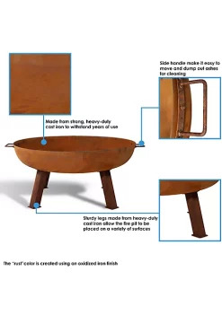 Flash Sale 🔔 30 in Rustic Cast Iron Wood-Burning Fire Pit with Handles by Sunnydaze Decor 🛒 11 Flash Sale 🔔 30 in Rustic Cast Iron Wood-Burning Fire Pit with Handles by Sunnydaze Decor 🛒 -Sunnydaze Decor Shop Belk 3218