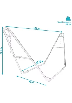 Promo 🔔 Powder-Coated Steel Universal Hammock Stand - Bronze - 124 in by Sunnydaze Decor 😉 -Sunnydaze Decor Shop Belk 3267