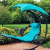 Best Pirce 🌟 Outdoor Hanging Lounger Replacement Cushion and Umbrella - Teal by Sunnydaze Decor 🎁