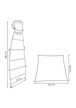 Best Pirce 🌟 Outdoor Hanging Lounger Replacement Cushion and Umbrella - Teal by Sunnydaze Decor 🎁 -Sunnydaze Decor Shop Belk 3302