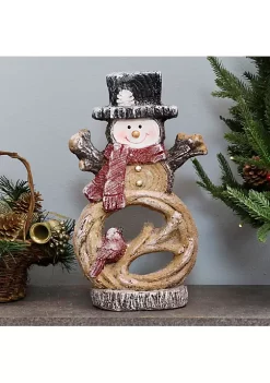 Top 10 🧨 Sunnydaze Lightweight Pre-Lit Log Snowman Statue Decoration - 17-Inch by Sunnydaze Decor 💯 -Sunnydaze Decor Shop Belk 334