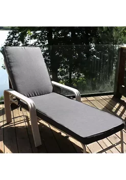 Coupon 🎁 Indoor/Outdoor Olefin Chaise Lounge Chair Cushion - Gray by Sunnydaze Decor 😀 -Sunnydaze Decor Shop Belk 3342