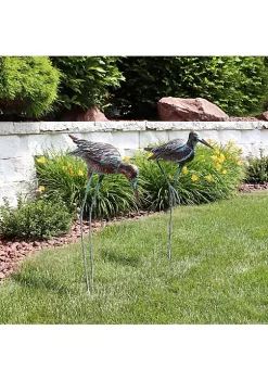 Best Sale 🧨 Patina Crane Set of 2 Outdoor Metal Garden Statues - 29.5 in by Sunnydaze Decor 🥰 -Sunnydaze Decor Shop Belk 3379