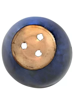 Discount 🧨 13 in Resort High-Fired Glazed Ceramic Planter - Imperial Blue by Sunnydaze Decor 😍 -Sunnydaze Decor Shop Belk 3382