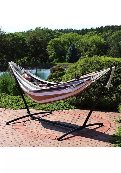 Cheapest ๐ Large Cotton Hammock with Steel Stand and Carrying Case - Desert by Sunnydaze Decor ๐ 3 Cheapest ๐ Large Cotton Hammock with Steel Stand and Carrying Case - Desert by Sunnydaze Decor ๐