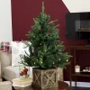 Promo 🛒 Farmhouse Indoor Pre-Lit Artificial 🎁 Christmas Tree - 3 ft by Sunnydaze Decor 😍 -Sunnydaze Decor Shop Belk 341