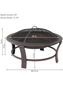 Best Sale ๐ 29 in Elevated Steel Fire Pit Bowl with Stand, Screen, and Poker by Sunnydaze Decor โ 12 Best Sale ๐ 29 in Elevated Steel Fire Pit Bowl with Stand, Screen, and Poker by Sunnydaze Decor โ -Sunnydaze Decor Shop Belk 3419