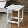 Cheap 🧨 14.75 in Adirondack All-Weather HDPE Patio Side Table - White by Sunnydaze Decor 🥰 -Sunnydaze Decor Shop Belk 3433