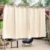 Budget 💯 Room Darkening Curtain Panel - Beige - 100 in x 84 in - Set of 2 by Sunnydaze Decor ⌛