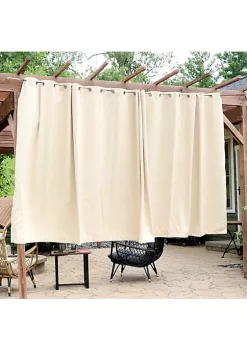 Budget 💯 Room Darkening Curtain Panel - Beige - 100 in x 84 in - Set of 2 by Sunnydaze Decor ⌛ -Sunnydaze Decor Shop Belk 3449