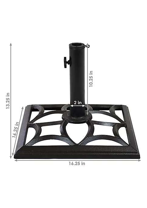 Best reviews of ๐ฅฐ Sunnydaze Classic Geometric Cast Iron Umbrella Base - Black - 16-Inch by Sunnydaze Decor ๐ 6 Best reviews of ๐ฅฐ Sunnydaze Classic Geometric Cast Iron Umbrella Base - Black - 16-Inch by Sunnydaze Decor ๐ - Image 4
