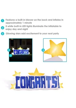 Top 10 🤩 Sunnydaze Indoor/Outdoor Inflatable Congrats Star Decoration - 8-Foot by Sunnydaze Decor 🎉 -Sunnydaze Decor Shop Belk 3464