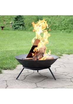 Cheap 👏 22 in Raised Cast Iron Fire Pit Bowl with Stand by Sunnydaze Decor 👏