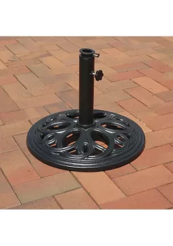 Best reviews of ⭐ 18 in Decorative Cast Iron Round Patio Umbrella Base - Black by Sunnydaze Decor 👏 -Sunnydaze Decor Shop Belk 3518