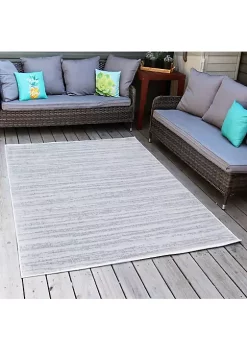 Wholesale 🔥 Sunnydaze Artistic Storms Outdoor Patio Area Rug in Iced Silver - 5 x 7 Foot by Sunnydaze Decor ❤️