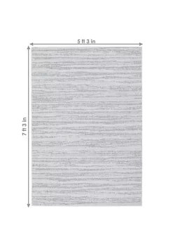 Wholesale 🔥 Sunnydaze Artistic Storms Outdoor Patio Area Rug in Iced Silver - 5 x 7 Foot by Sunnydaze Decor ❤️ -Sunnydaze Decor Shop Belk 3529