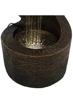 Buy 🛒 Winding Showers Polyresin Indoor Water Fountain with LED - 13 in by Sunnydaze Decor 🤩 -Sunnydaze Decor Shop Belk 3545