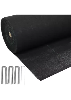 Flash Sale 🌟 4 ft x 100 ft Polypropylene Woven Landscape Fabric and 30 Staples by Sunnydaze Decor 🔥 -Sunnydaze Decor Shop Belk 3554