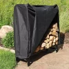 Coupon 🌟 4 ft Powder-Coated Steel Firewood Log Rack with Black Cover by Sunnydaze Decor 🎉 -Sunnydaze Decor Shop Belk 3571