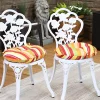 Promo ✨ Outdoor Round Bistro Seat Cushion - Sherbert Stripes - Set of 2 by Sunnydaze Decor ✨ -Sunnydaze Decor Shop Belk 3588