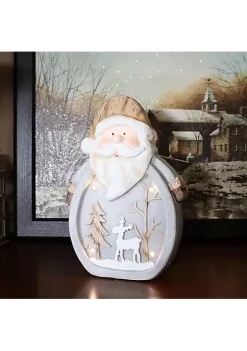 Hot Sale 🎉 Santa Claus Indoor Pre-Lit LED 🔔 Christmas Statue - 14 in by Sunnydaze Decor ⌛