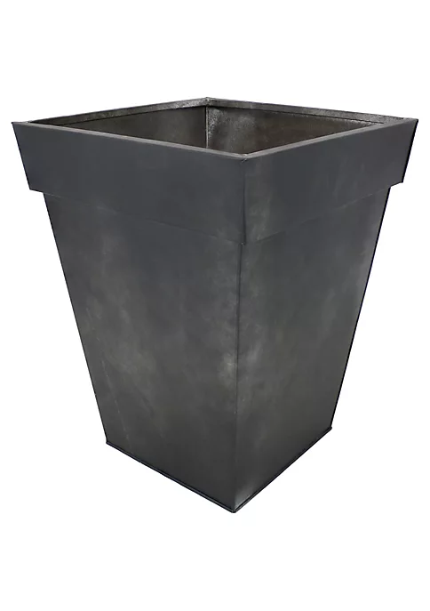 Flash Sale ❤️ Sunnydaze Square Galvanized Steel Planter - Charcoal by Sunnydaze Decor 🧨 4 Flash Sale ❤️ Sunnydaze Square Galvanized Steel Planter - Charcoal by Sunnydaze Decor 🧨 - Image 2