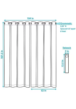 Coupon 😍 Outdoor Blackout Curtain Panel - Gray - 52 in x 108 in - Set of 2 by Sunnydaze Decor 🤩 -Sunnydaze Decor Shop Belk 3663