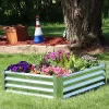 Brand new ✔️ Galvanized Steel Rectangle Raised Garden Bed - Gray - 48 in by Sunnydaze Decor ✔️ -Sunnydaze Decor Shop Belk 3683