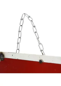 Budget ✔️ Indoor/Outdoor Metal ❄ Christmas Santa Stop Here Sign - 16 in by Sunnydaze Decor 🧨 -Sunnydaze Decor Shop Belk 3702