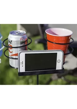 Promo 🛒 32 in Steel Double Drink Holder Stakes - Black/White - Set of 2 by Sunnydaze Decor ⌛ -Sunnydaze Decor Shop Belk 3718