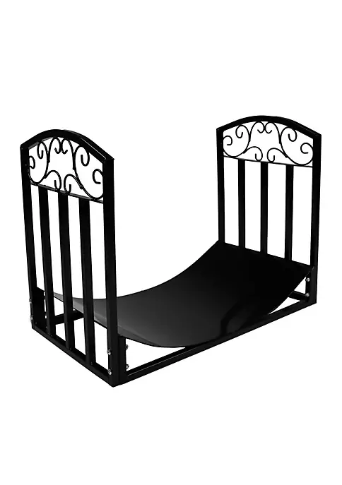 Cheapest 👏 2 ft Designer Steel Firewood Log Rack - Black by Sunnydaze Decor ⭐ 4 Cheapest 👏 2 ft Designer Steel Firewood Log Rack - Black by Sunnydaze Decor ⭐ - Image 2