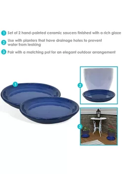 Discount ๐ 9 in Glazed Ceramic Flower Pot/Plant Saucer - Blue - Set of 2 by Sunnydaze Decor ๐ฅ 11 Discount ๐ 9 in Glazed Ceramic Flower Pot/Plant Saucer - Blue - Set of 2 by Sunnydaze Decor ๐ฅ -Sunnydaze Decor Shop Belk 3728