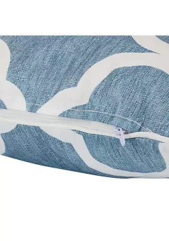 Flash Sale 🎉 Indoor/Outdoor Square Throw Pillow - 16 in - Blue Quatrefoil by Sunnydaze Decor ❤️ -Sunnydaze Decor Shop Belk 3751