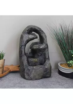 Flash Sale 😉 Sunnydaze Cavernous Rock Tiers Indoor Tabletop Water Fountain - 12-Inch by Sunnydaze Decor ⭐ -Sunnydaze Decor Shop Belk 3759