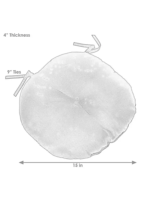 Cheap ✨ Outdoor Round Bistro Seat Cushions - Blue - Set of 2 by Sunnydaze Decor 😍 7 Cheap ✨ Outdoor Round Bistro Seat Cushions - Blue - Set of 2 by Sunnydaze Decor 😍 - Image 5