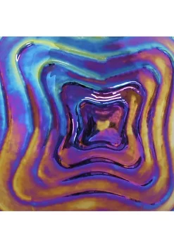 Best Sale 🧨 Blue, Purple and Gold Rippled Glass Gazing Globe - 10 in by Sunnydaze Decor 👏 -Sunnydaze Decor Shop Belk 3790