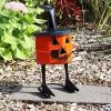 Flash Sale ⌛ Witchy Pumpkin 💀 Halloween Metal Art Statue - 13.25 in by Sunnydaze Decor 🔔 -Sunnydaze Decor Shop Belk 3805