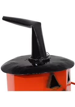 Flash Sale ⌛ Witchy Pumpkin 💀 Halloween Metal Art Statue - 13.25 in by Sunnydaze Decor 🔔 -Sunnydaze Decor Shop Belk 3807